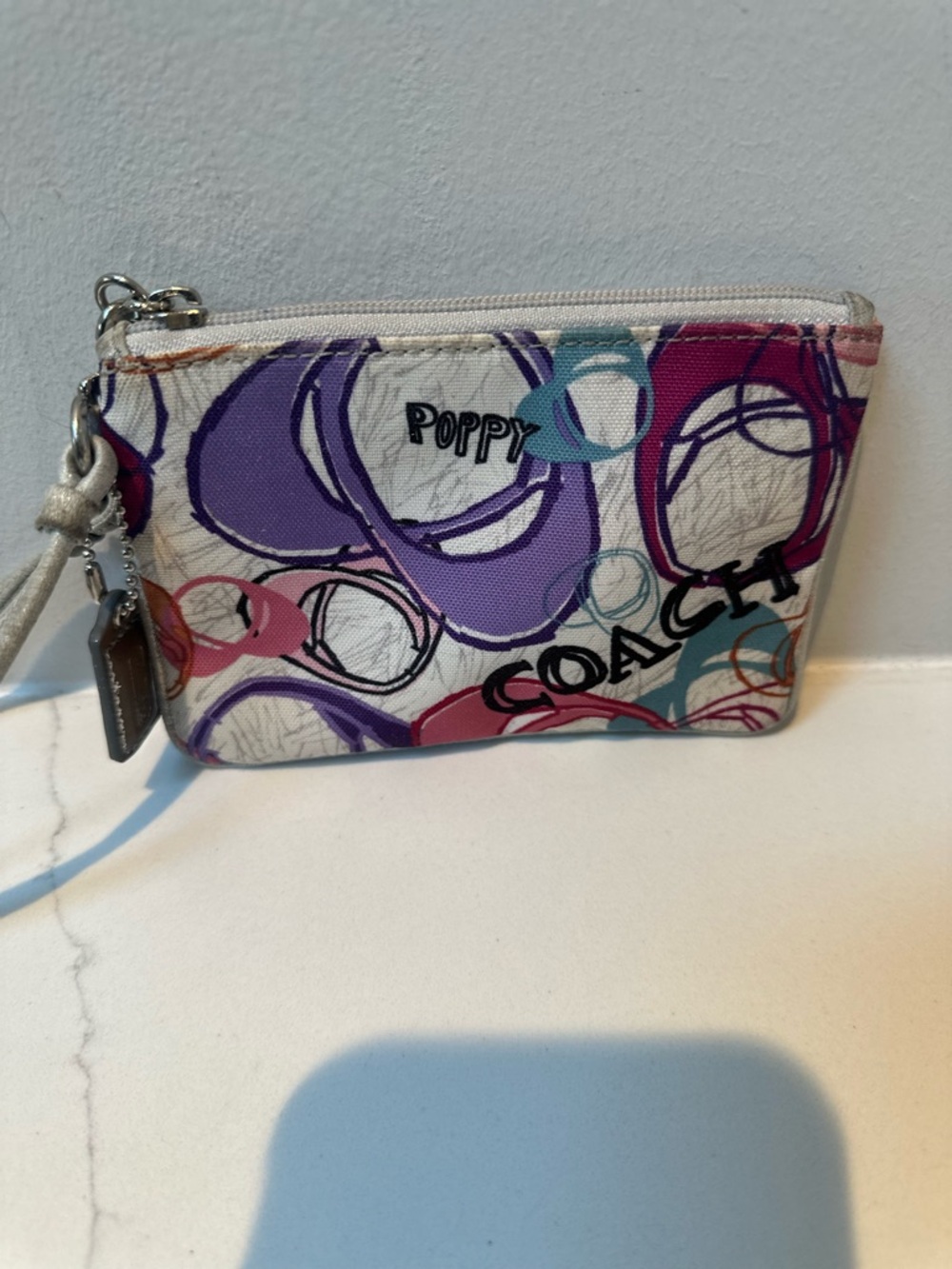 Coach Poppy Y2K  wristlet in Pink & Purple - Picture 4 of 9